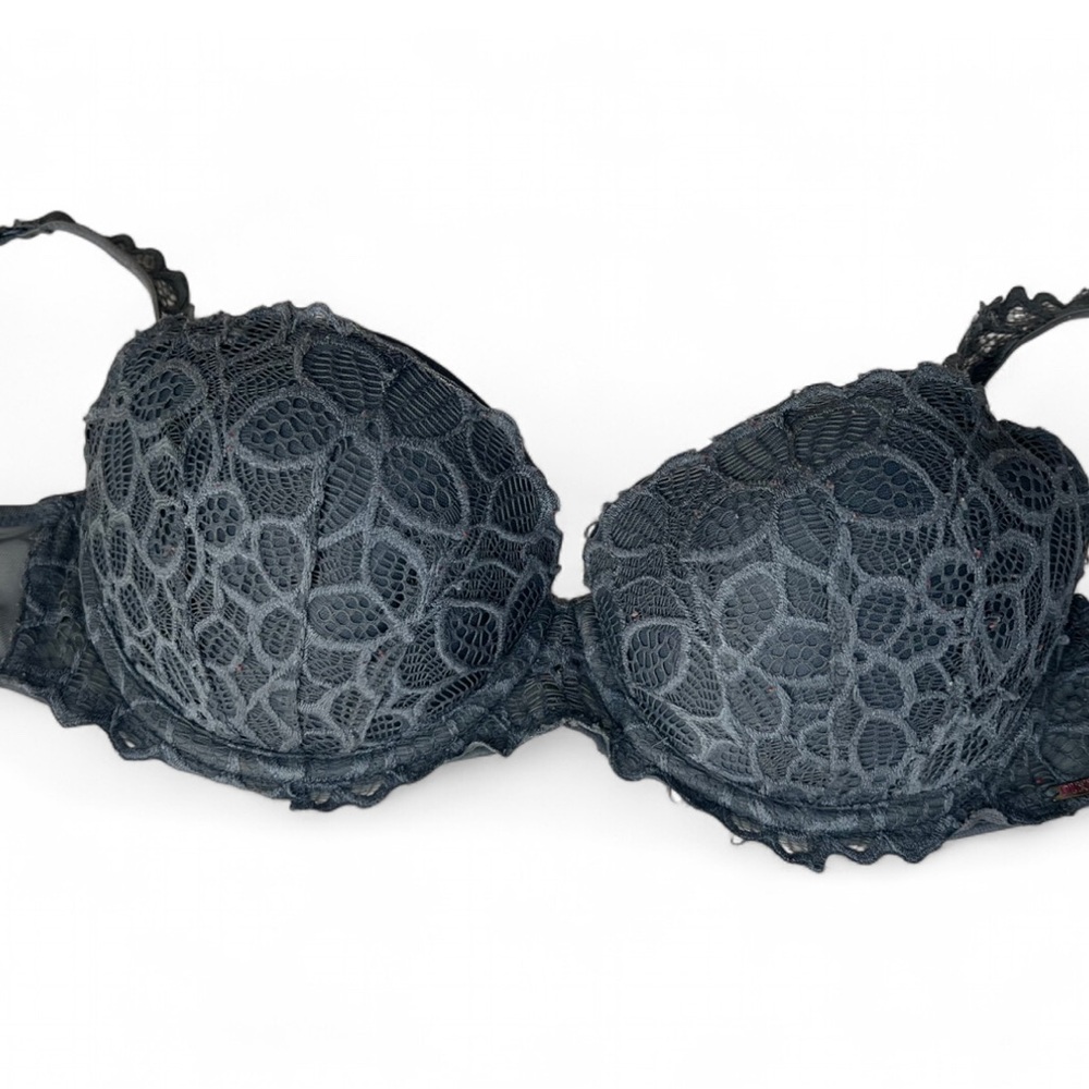 PINK Victoria's Secret Lace Bra - Dark Gray